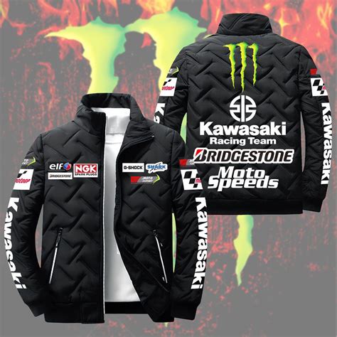 kawasaki replica jacket|kawasaki padded jacket.